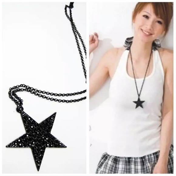 Jewelry - Black Punk Star Necklace